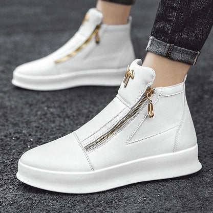 Fashion White Men's Sneakers