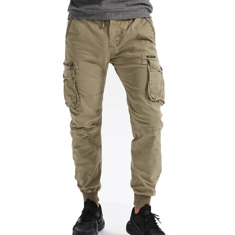 Autumn Cotton Mens Cargo Pants