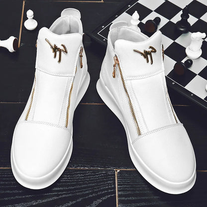 Fashion White Men's Sneakers