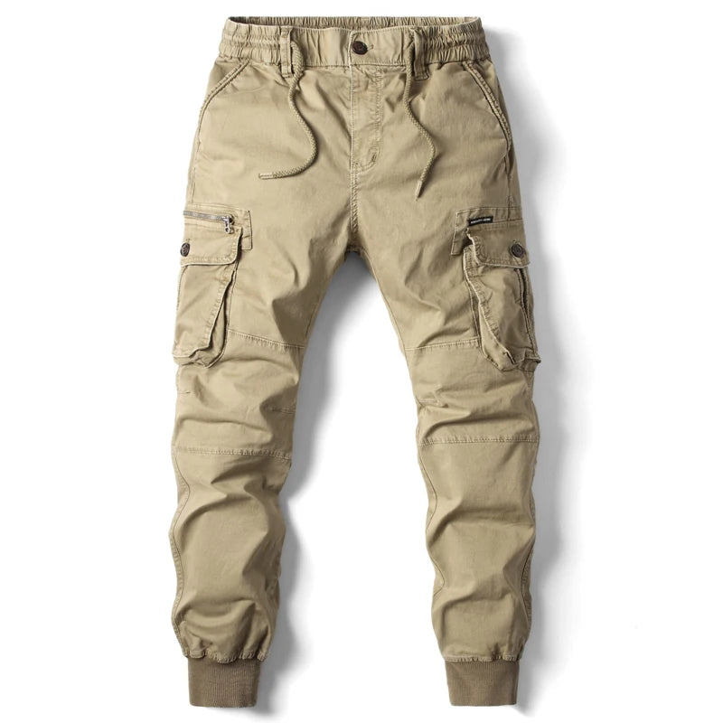 Autumn Cotton Mens Cargo Pants