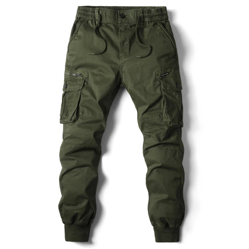 Autumn Cotton Mens Cargo Pants